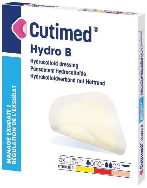 Cutimed Hydro Border - 10 cm x 10 cm—5ks