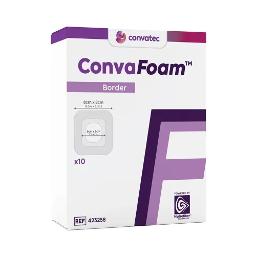 Convafoam Border - 19,8 x 14 cm—Pěnové Krytí, Hydrofiber, superabsorpční se silikonovým okrajem, 5 ks