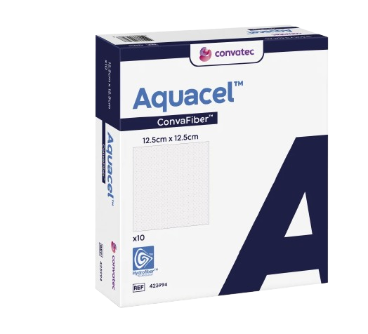Aquacel Convafiber - 5 x 5 cm—Krytí s technologií hydrofiber, 10 ks