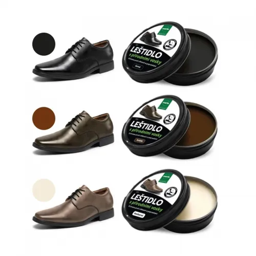 320 Leštidlo s přírodními vosky 75ml černé