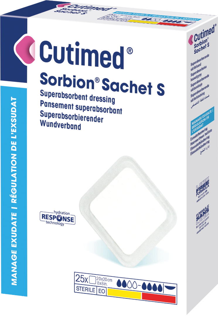 Cutimed Sorbion Sachet S—20 x 20 cm, 25ks