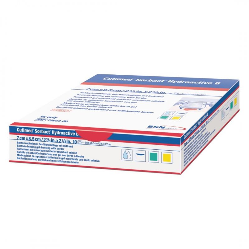 Cutimed Sorbact Hydroactive Border - 7cm x 8,5cm—10ks