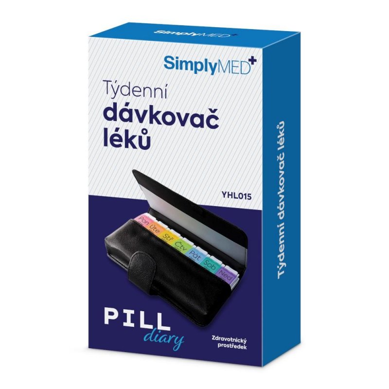 SimplyMed Dávkovač léků týdenní YHL015 Pill diary —1ks