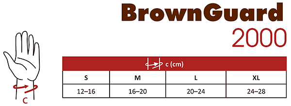 BrownGuard 2000 ortéza zápěstní s fixací palce - M—Pravá