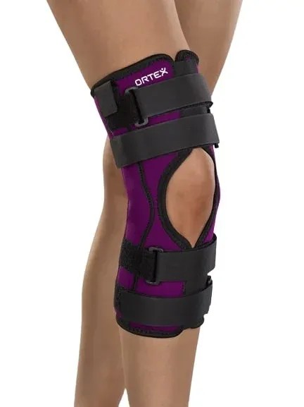 Ortex ortéza kolenního kloubu krátká 04A - XS—Ortéza k fixaci kolenního kloubu léčebná s kloubem pro plný rozsah pohybu