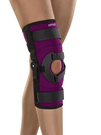 Ortex ortéza kolenního kloubu 04F - S pravá—Ortéza kolenního kloubu s jednoosým kloubem s dorazem