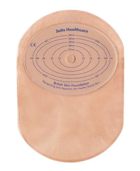 Jednodílný sáček Salts Confidence Gold 30 ks—Velký, uzavřený s chopní, oválný, otvor 13-110 mm, 30 ks