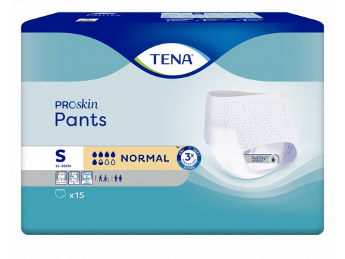 TENA Pants Normal S—Kalhotky absorpční natahovací 15ks