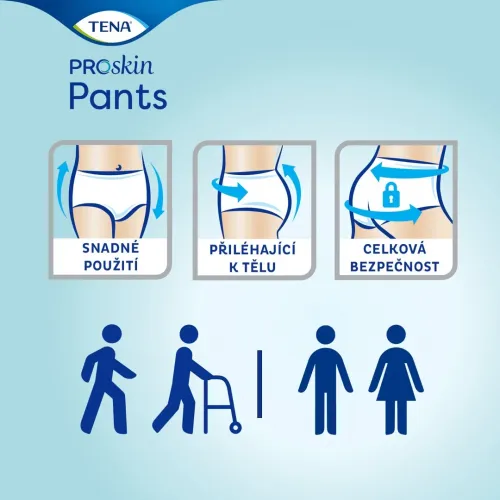 TENA Pants Normal S—Kalhotky absorpční natahovací 15ks