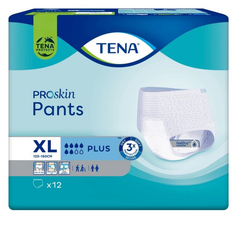 TENA Pants Plus XL—Kalhotky absorpční natahovací 12ks