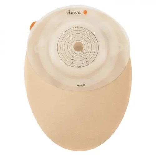 Dansac NovaLife TRE 1 Closed Convex EasiView 10 ks—Střední, uzavřený, s okénkem, béžový, otvor 15-37 mm