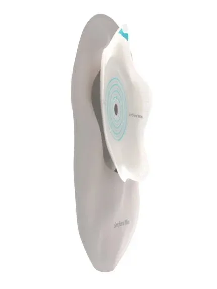 SenSura Mio Concave 1D uzavřený sáček 10 ks—Střední, šedý, konkávní podložka, otvor 10-40 mm