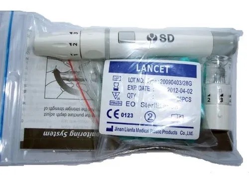 Odběrové pero (autolanceta)—1x Odběrové pero (autolanceta)+25x jehly (lancety)