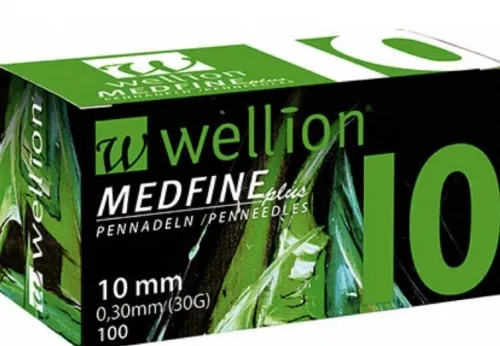 Wellion Medfine Plus jehly pro inz. pera - 30G—10 mm, 100 ks