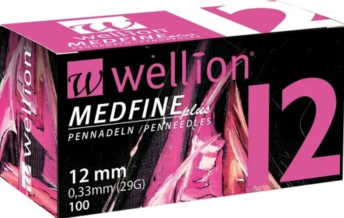 Wellion Medfine Plus jehly pro inz. pera - 29G—12 mm, 100 ks