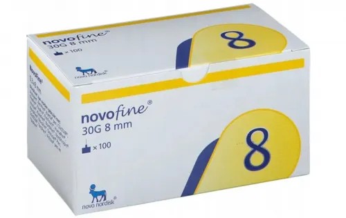 Novofine jehly - 30G—8 mm, 100 ks