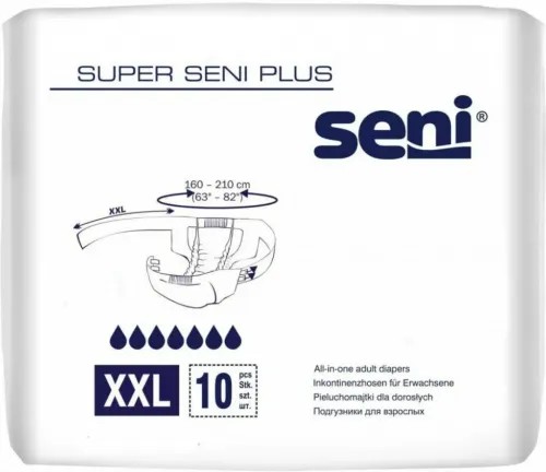 Seni Super Plus XXL—Kalhotky absorpční prodyšné noční 10 ks