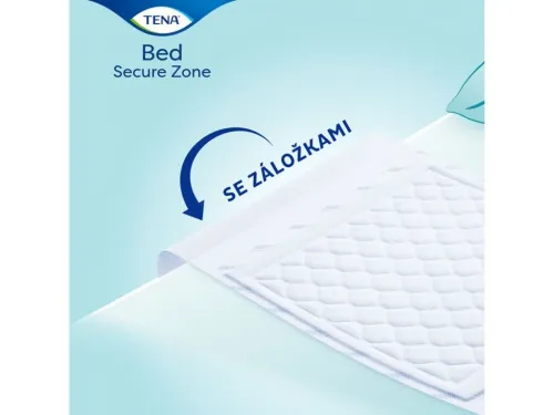 TENA Bed Plus Wings Secure Zone 180x80 cm—Podložky absorpční se záložkami 20 ks