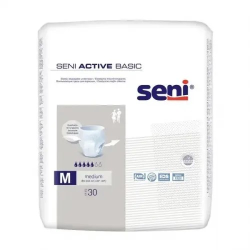 SENI Active Basic M—Kalhotky absorbční prodyšné natahovací 30 ks