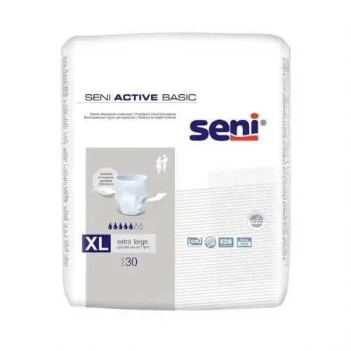 SENI Active Basic XL—Kalhotky absorbční prodyšné natahovací 30 ks