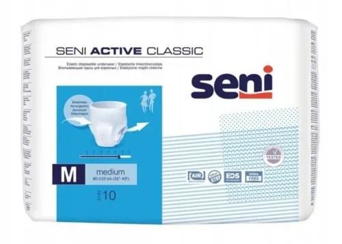 SENI Active Classic M—Kalhotky absorbční natahovací prodyšné 10 ks