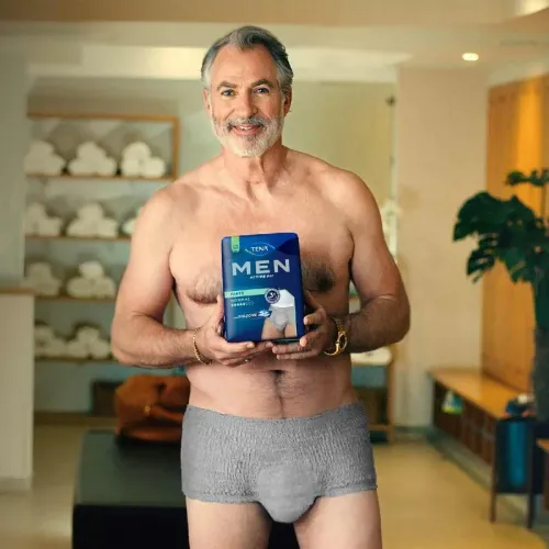 TENA Men Pants Normal Grey S/M—Kalhotky absorbční natahovácí 9 ks