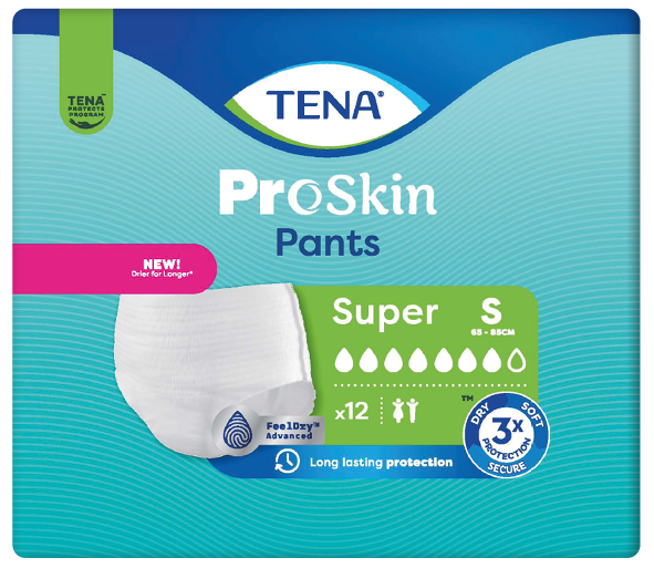 TENA Pants Super S—Kalhotky absorpční natahovací 12 ks