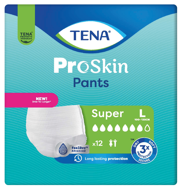 TENA Pants Super L—Kalhotky absorpční natahovací 12 ks