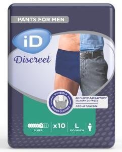 iD Pants Discreet Large Super modré—Kalhotky natahovací absorpční 12 ks