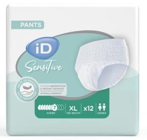 iD Pants Sensitive X-Large Super—Kalhotky natahovací absorpční 12 ks