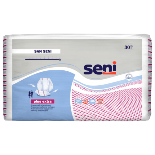 SENI San Extra Plus—Pleny vložné absorpční prodyšné anatomicky tvarované 30 ks