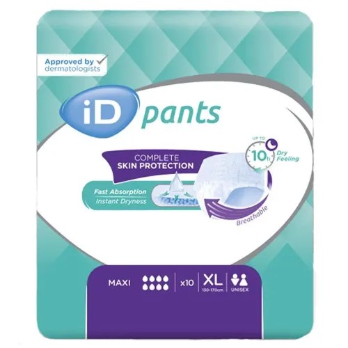 iD Pants Maxi XL—Kalhotky natahovací absorpční 10 ks
