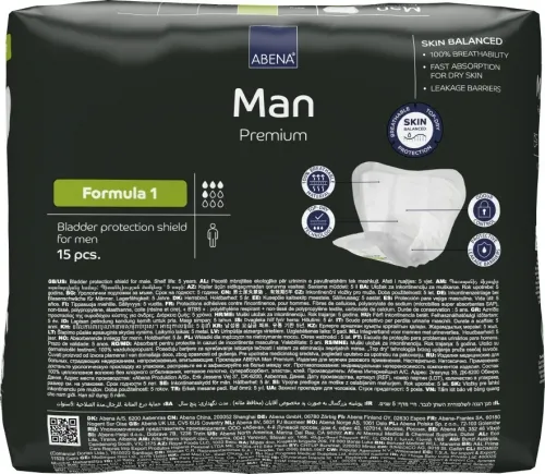 Abena Man Premium Formula 1—Vložky absorbční pro muže 15 Ks