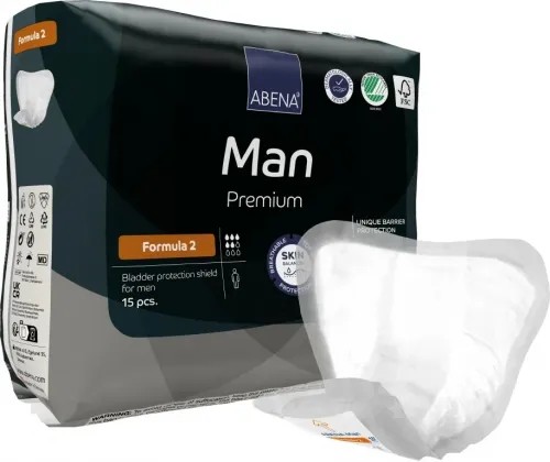 Abena Man Premium Formula 2—Vložky absorbční pro muže 15 Ks