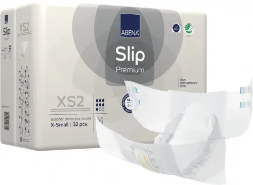 Abena Slip Premium XS2—Kalhotky zalepovací absorpční prodyšné 32 Ks