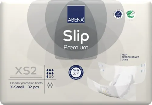 Abena Slip Premium XS2—Kalhotky zalepovací absorpční prodyšné 32 Ks