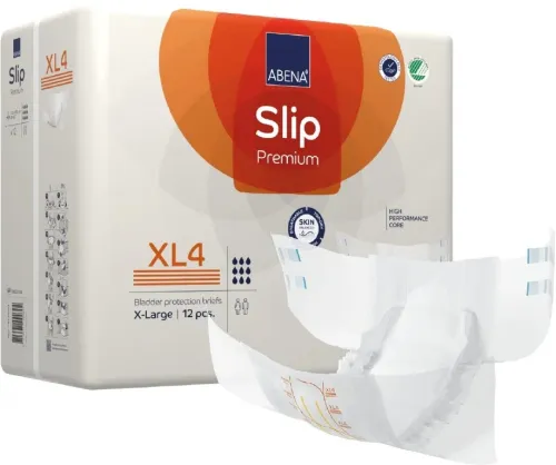 Abena Slip Premium XL4—Kalhotky zalepovací absorpční prodyšné 12 Ks