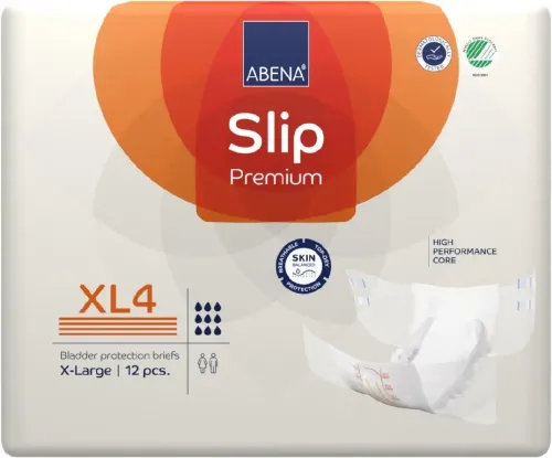 Abena Slip Premium XL4—Kalhotky zalepovací absorpční prodyšné 12 Ks