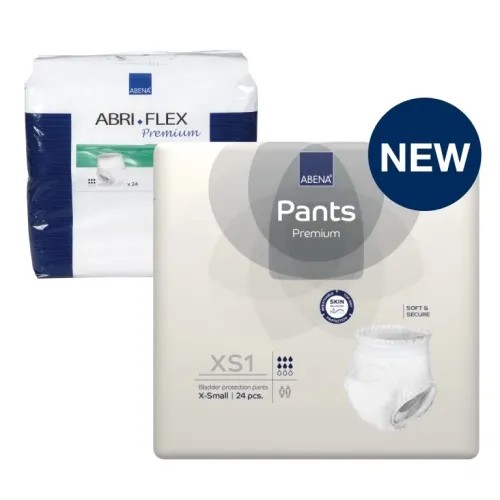 Abena Pants Premium XS1—Kalhotky absorbční natahovací prodyšné 24 Ks