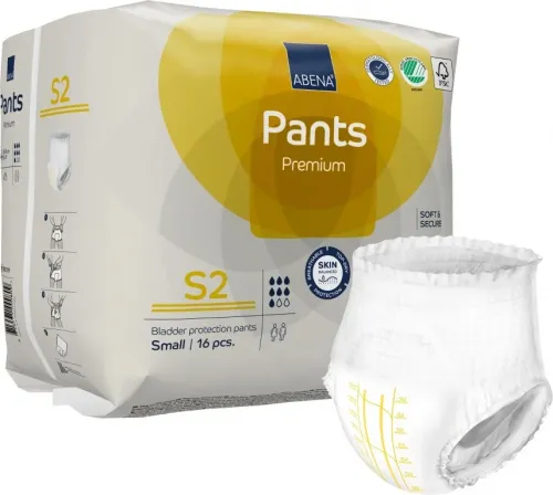 Abena Pants Premium S2—Kalhotky absorbční natahovací prodyšné 16 Ks