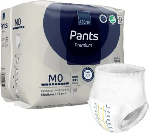 Abena Pants Premium M0—Kalhotky absorbční natahovací prodyšné 15 Ks
