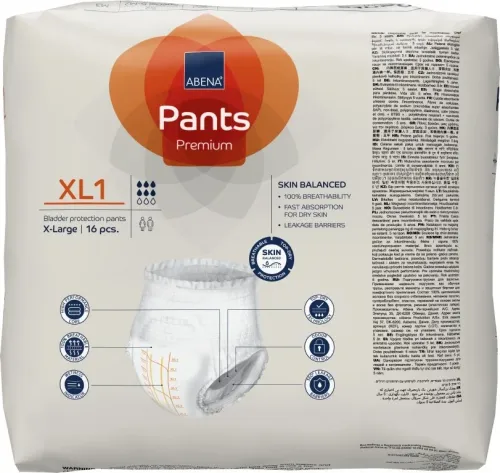Abena Pants Premium XL1—Kalhotky absorbční natahovací prodyšné 16 Ks