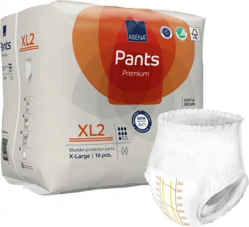 Abena Pants Premium XL2—Kalhotky absorbční natahovací prodyšné 16 Ks