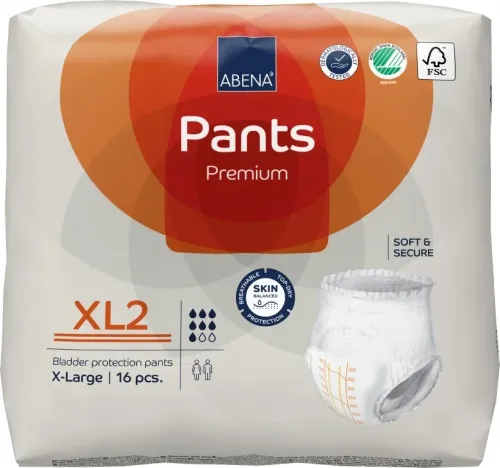 Abena Pants Premium XL2—Kalhotky absorbční natahovací prodyšné 16 Ks