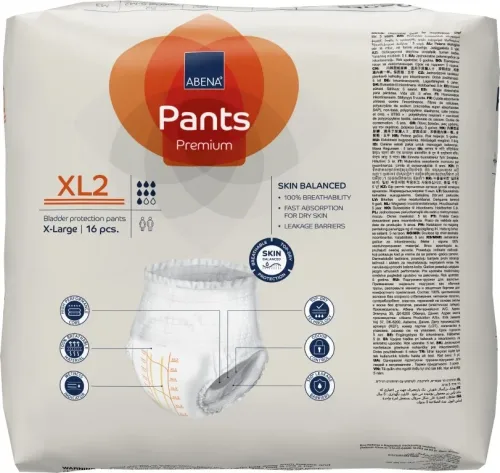 Abena Pants Premium XL2—Kalhotky absorbční natahovací prodyšné 16 Ks