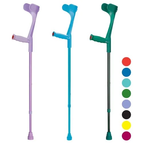 Francouzská berle 220 CSF - žlutá - 1ks—Předloketní, nastavitelná výška, vyměkčené držadlo