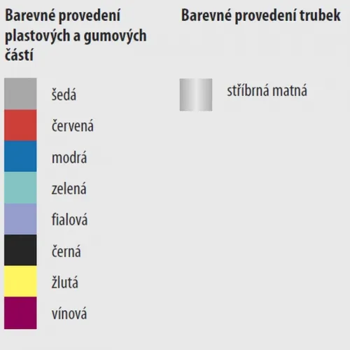 Francouzská berle barevná 222 KL-S červená - 1ks—Nastavitelná výška, vyměkčené držadlo