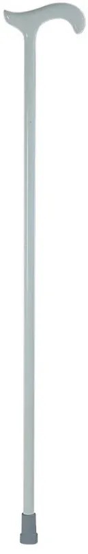 Dřevěná hůl 456 bílá—Pevná výška, tvarovaná rukojeť