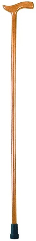 Dřevěná hůl 457 přírodní—Pevná výška, tvarovaná rukojeť
