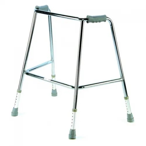 Chodítko čtyřbodové 2511 zesílené - střední—Nastavitelná výška, ocelový rám